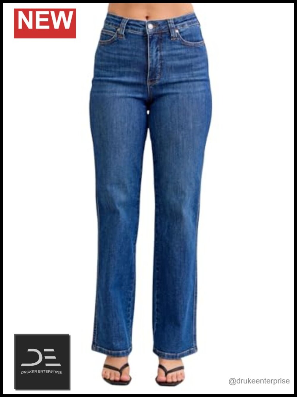 Judy Blue High Waist Straight Jeans with Tummy Control